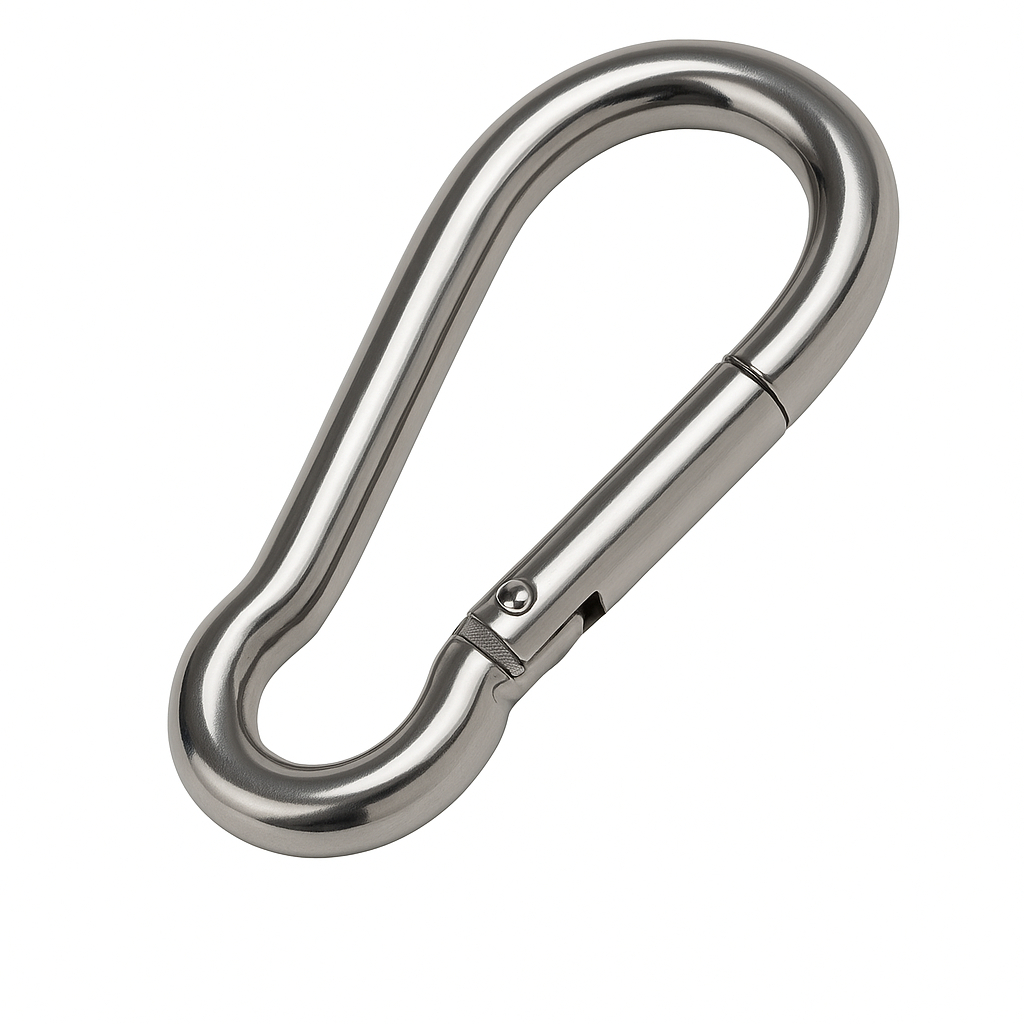 1 Mosquetão 8cm Aço Galvanizado Suporta 230kg – Para Academia e Uso Profissional em Oferta na Shopee