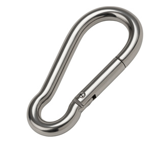 1 Mosquetão 8cm Aço Galvanizado Suporta 230kg – Para Academia e Uso Profissional em Oferta na Shopee