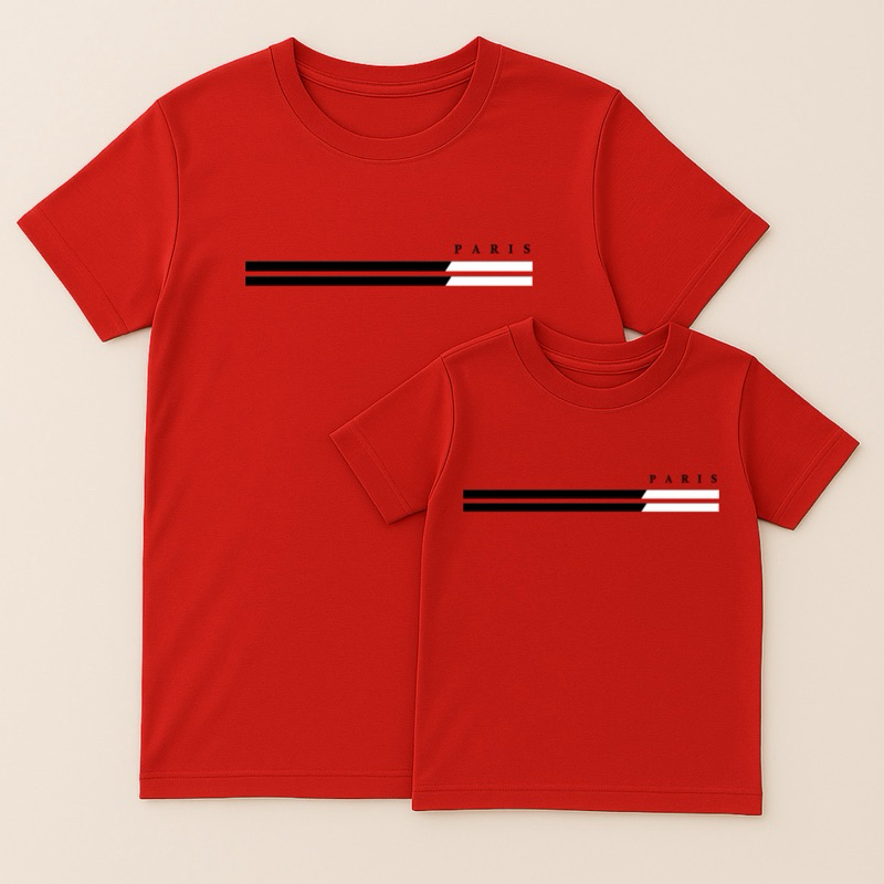 Kit Camiseta Pai e Filho “Paris” – Estilo e Conexão em Família - Lançamento dia dos pais