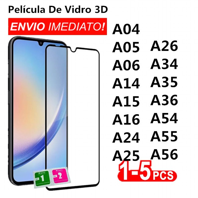 Película Vidro Temperado 3D Espessura Max A04 A05 A06 A14 A15 A16 A24 A25 A26 A34 A35 A36 A54 A55 A56 em Oferta na Shopee