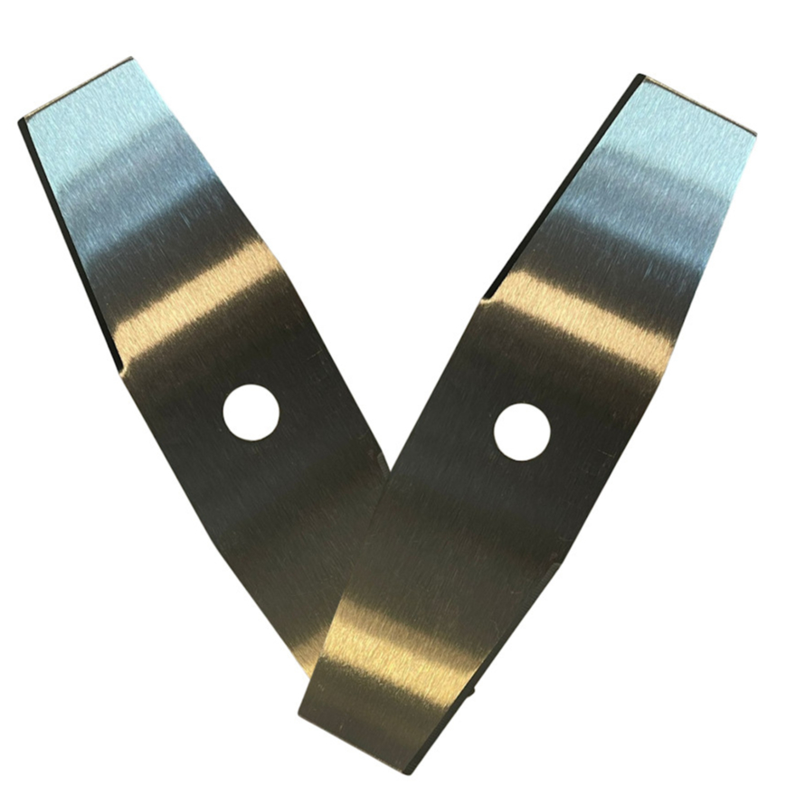 Kit 2 Lamina Faca Roçadeira 2 Pontas Furo 25,4mm Tamanho 330mm 2mm