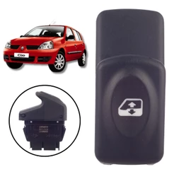 BOTÃO INTERRUPTOR VIDRO ELÉTRICO RENAULT CLIO 2000/2012