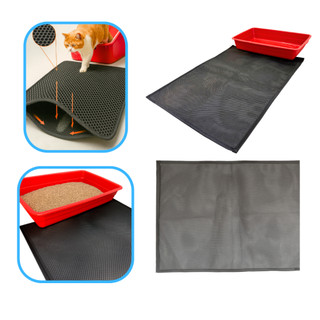 Tapete coletor de areia para gato saída de caixa limpa patas granulados sanitário higiênico lavável