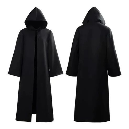 CAPA COM CAPUZ PRETO DE HALLOWEEN em Oferta na Shopee
