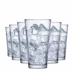 Jogo de Copos de Vidro Conic Mix para Água e Suco 415ml, 6 pcs - Ruvolo