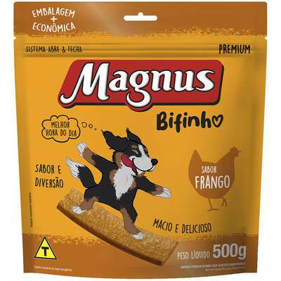 Bifinho para Cães Magnus Frango Macio Natural 500gr