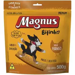 Bifinho para Cães Magnus Frango Macio Natural 500gr