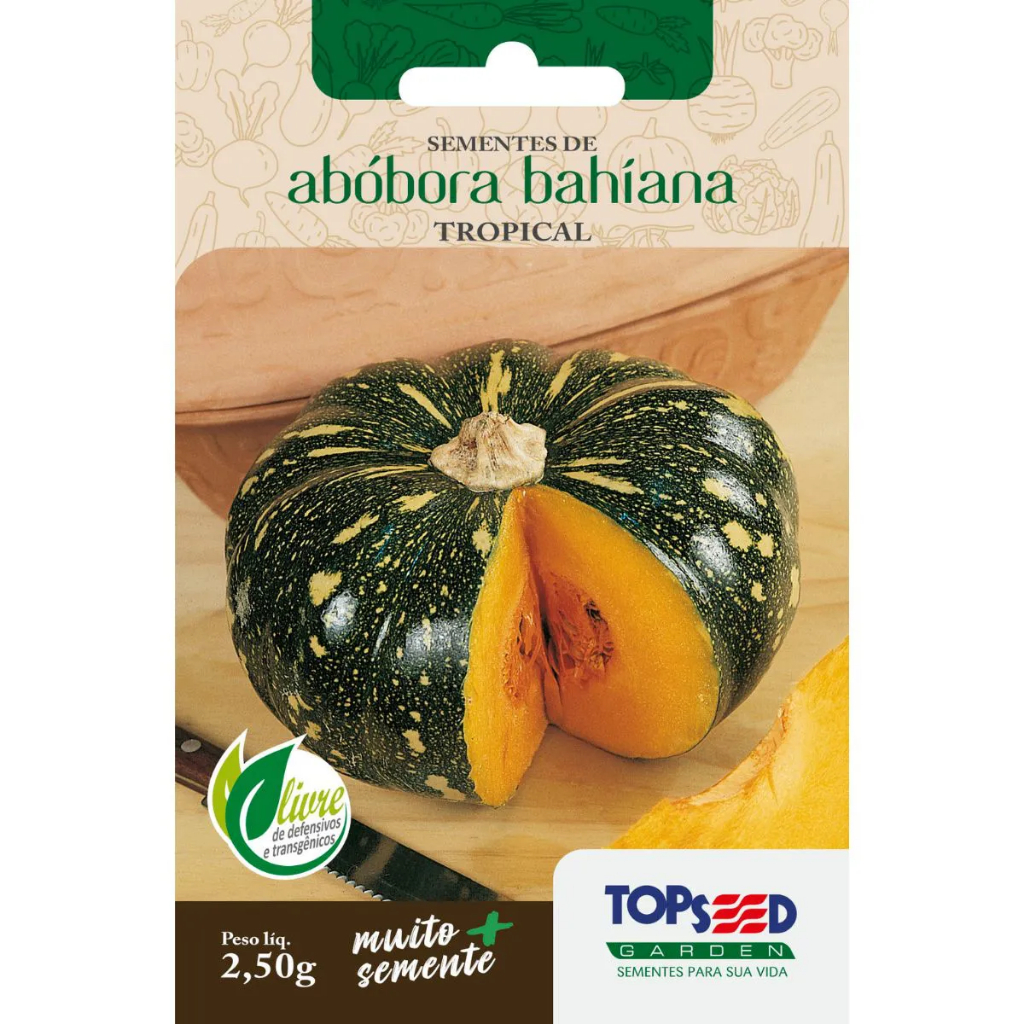 Semente Abóbora Bahiana Tropical Topseed 2,5 gr