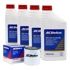 Kit Troca De Óleo 5w30 Sintético E Filtro Chevrolet Acdelco