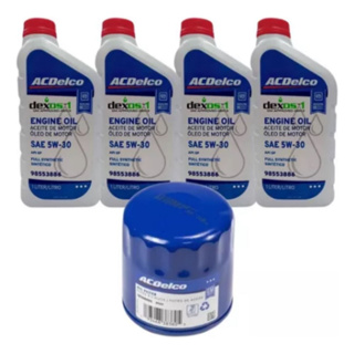 Kit Troca Oleo 5w30 Dexos1 Sint. E Filtro Onix Traker Turbo em Oferta na Shopee