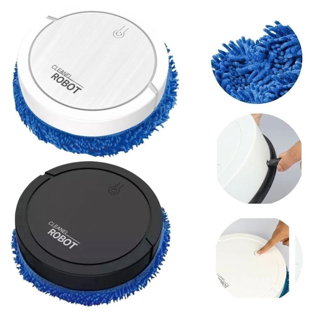Imagem Robô De Limpeza Mop Simula Pano E Seca Baixo Ruído Robozinho