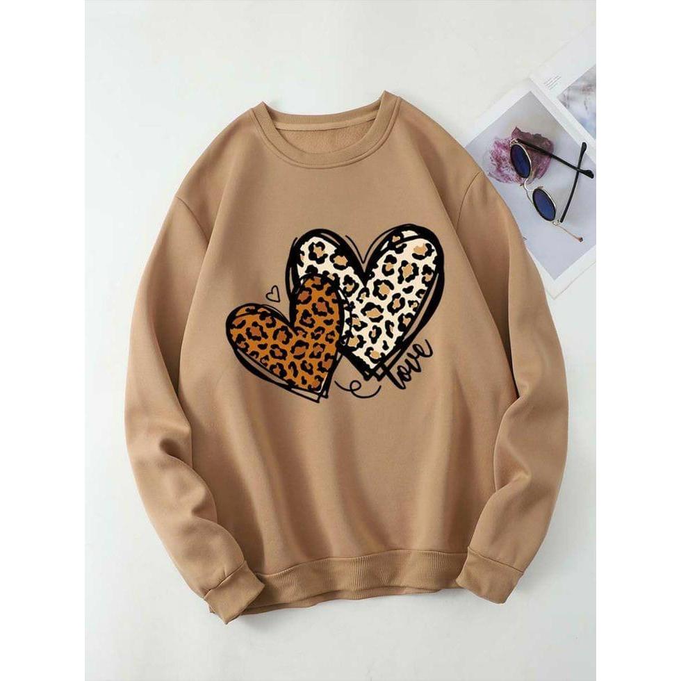 Moletom Feminino Sem Capuz Leve e Macio para Uso Diário em Oferta na Shopee