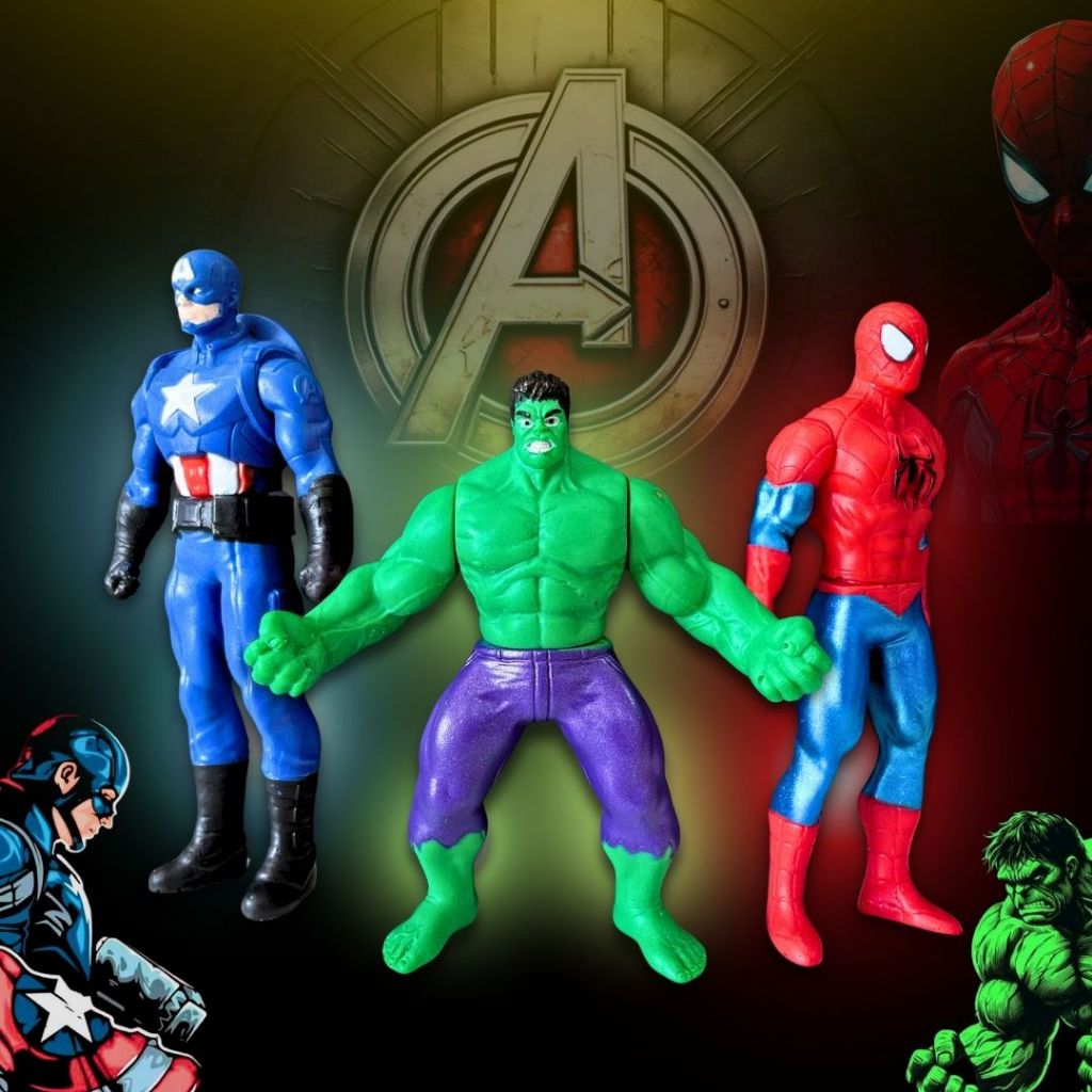 Kit Boneco Vingadores Herói Colecionador
