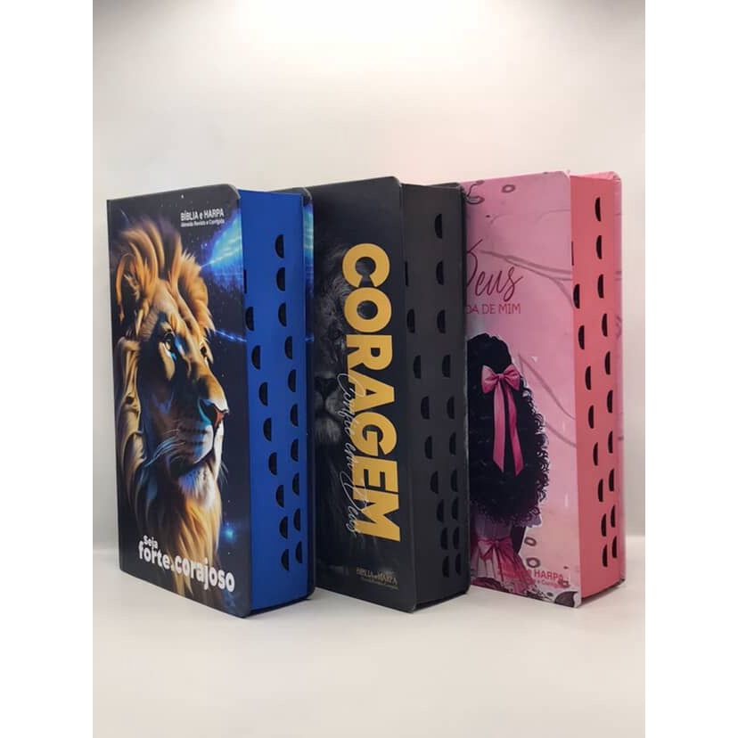 Kit 3 Bíblias Sagrada Tamanho Grande com Harpa Palavras de Jesus em Vermelho Capa Dura (Kit A13) em Oferta na Shopee