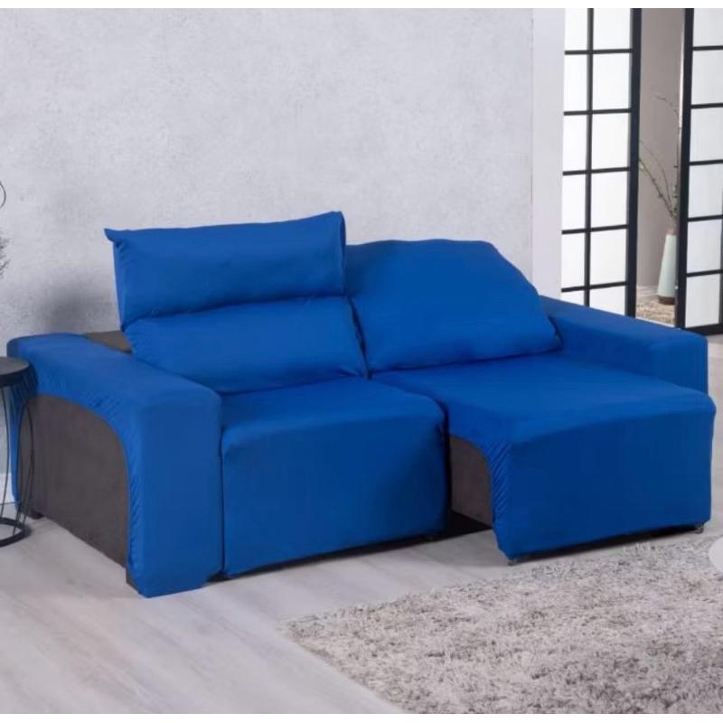 CAPA PROTETORA PARA SOFÁ RETRÁTIL 2 LUGARES ASSENTO GRANDE TECIDO ANTISSUJO VÁRIAS CORES ELEGANTES