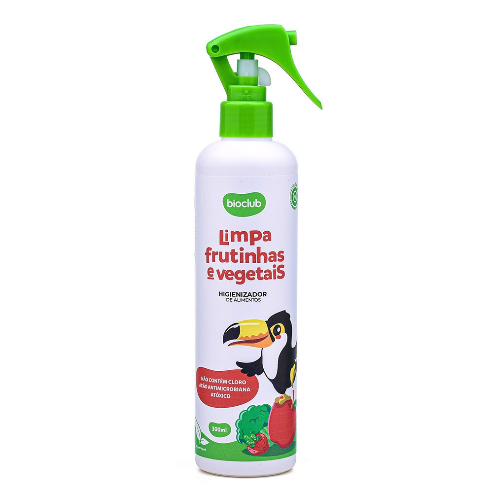 Higienizador Natural Frutas Vegetais 300ml Bioclub
