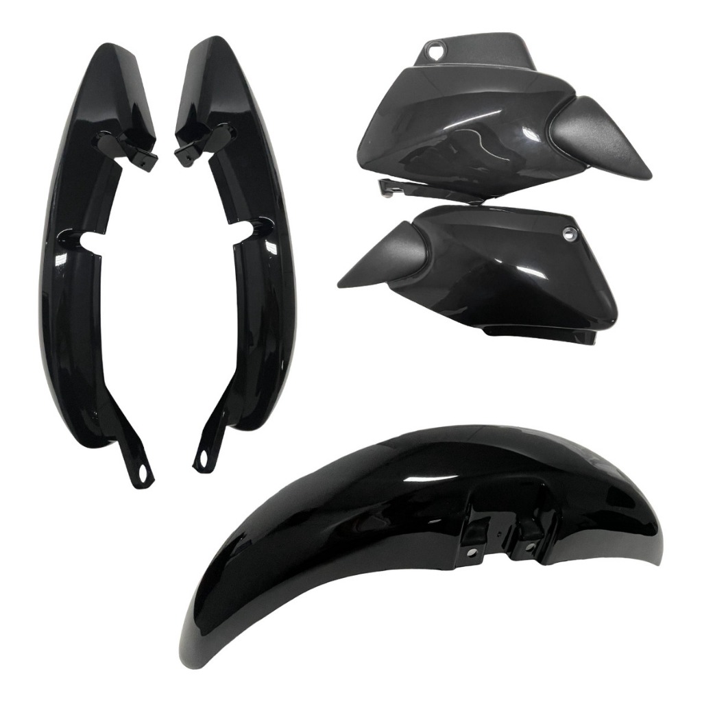 Kit Carenagem Fan 125 2005 2006 2008 Titan 125 2000 2001 2002 2003 2004 Completo Preto em Oferta na Shopee