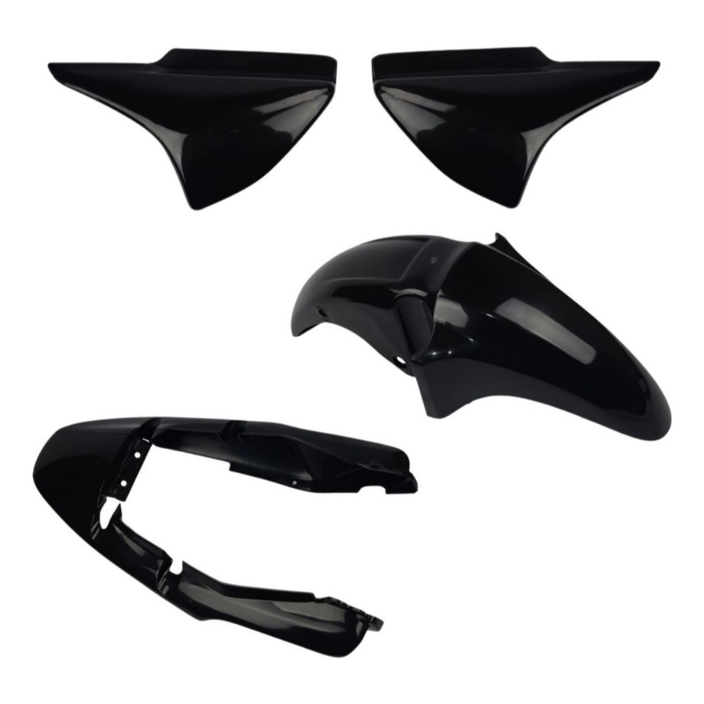 Kit Carenagem Paralama Rabeta Tampa Lateral Honda Cg 150 Titan 2004 2005 2006 2007 2008 Preta em Oferta na Shopee