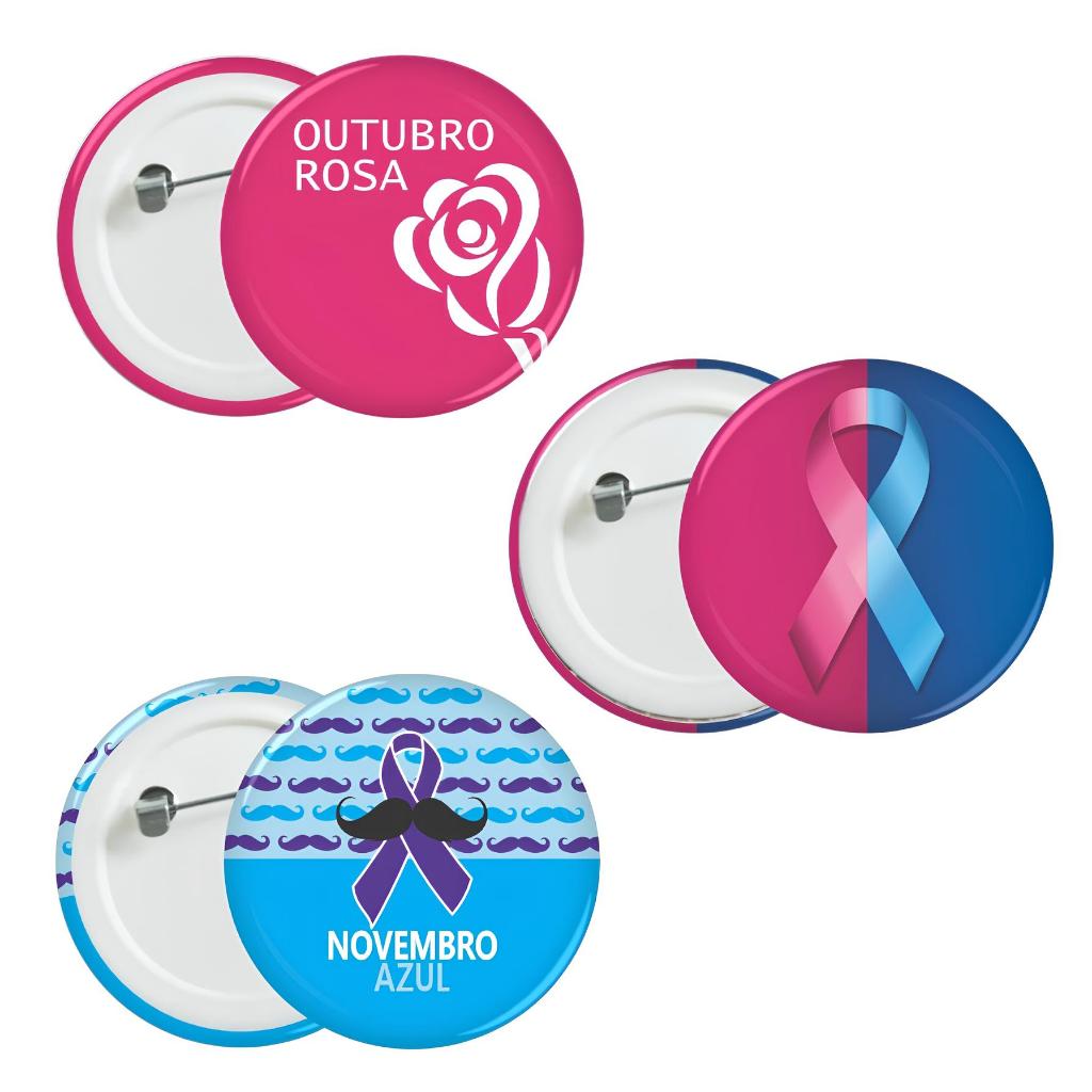 Boton Outubro Rosa e Novembro Azul: Onde Comprar | BuscaProdutos