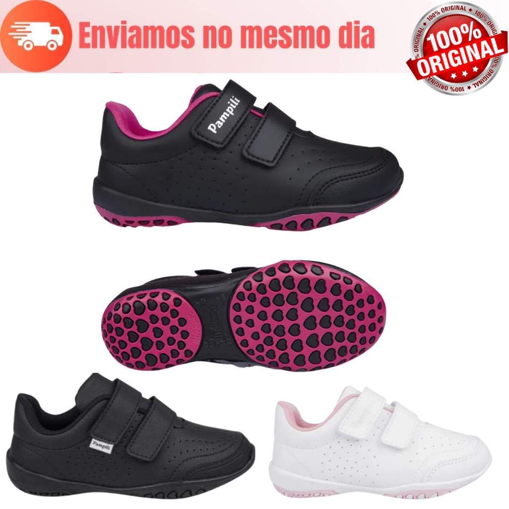 Tênis Infantil menina Pampili Honey Escolar Colegial Volta as aulas