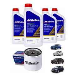 Kit 4 Oleo + Filtro 0w20 Dexos1 Onix Aspirado Original