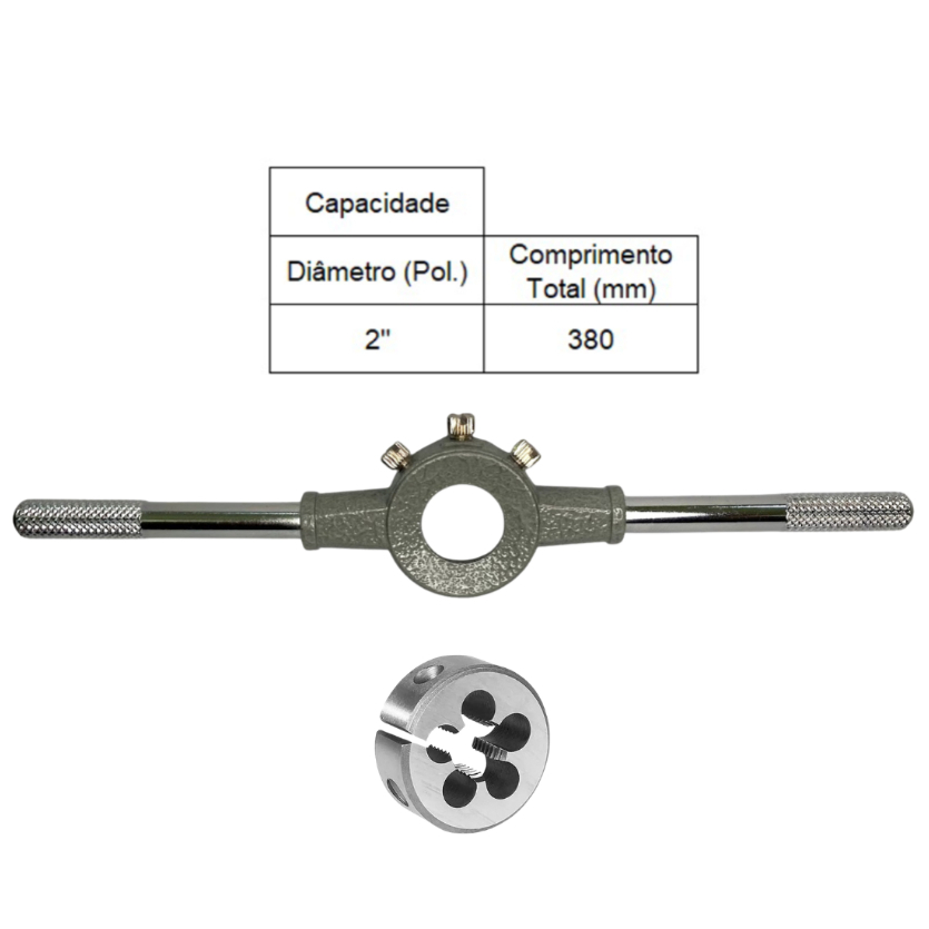 PORTA COSSINETE 2 POLEGADA + COSSINETE MANUAL AÇO LIGA M22 X 1,5 - ANSI - ROCAST