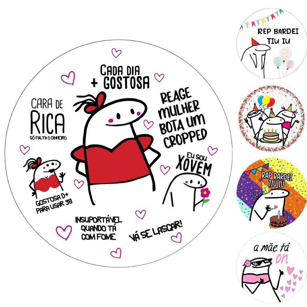 Capa Painel Redondo Mesa Florki Sublimado C/ Elástico 50×50Cm em Oferta na Shopee