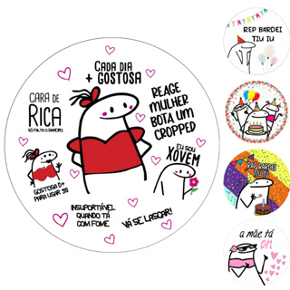 Capa Painel Redondo Mesa Florki Sublimado C/ Elástico 50×50Cm em Oferta na Shopee