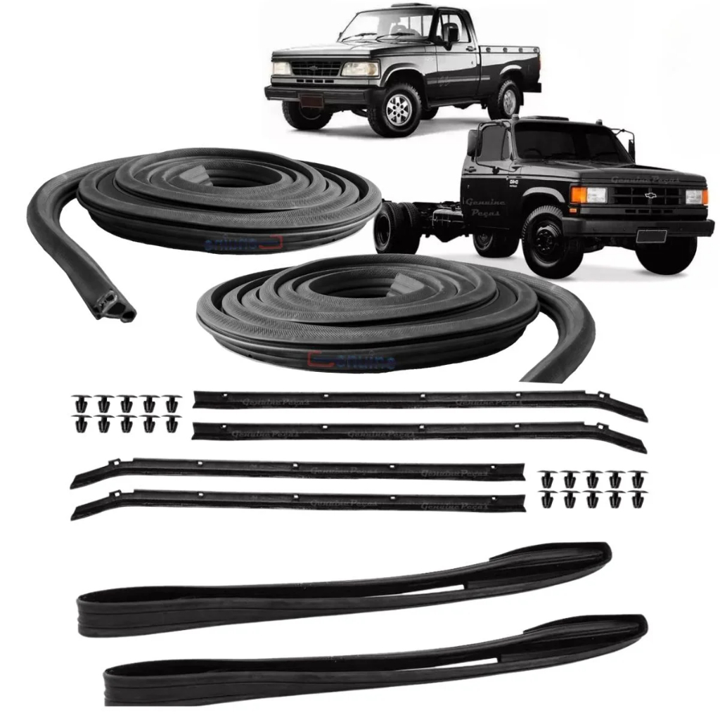 Kit Borracha, Canaleta E Pestana D20 D40 C20 C40 2/portas