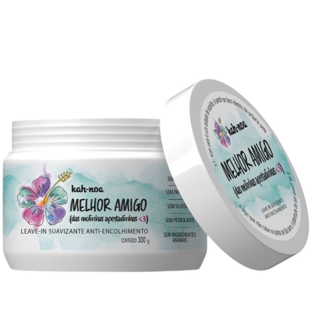 Leave-in Kah Noa Melhor Amigo 300g – Cachos Definidos, Leves e Sem Frizz