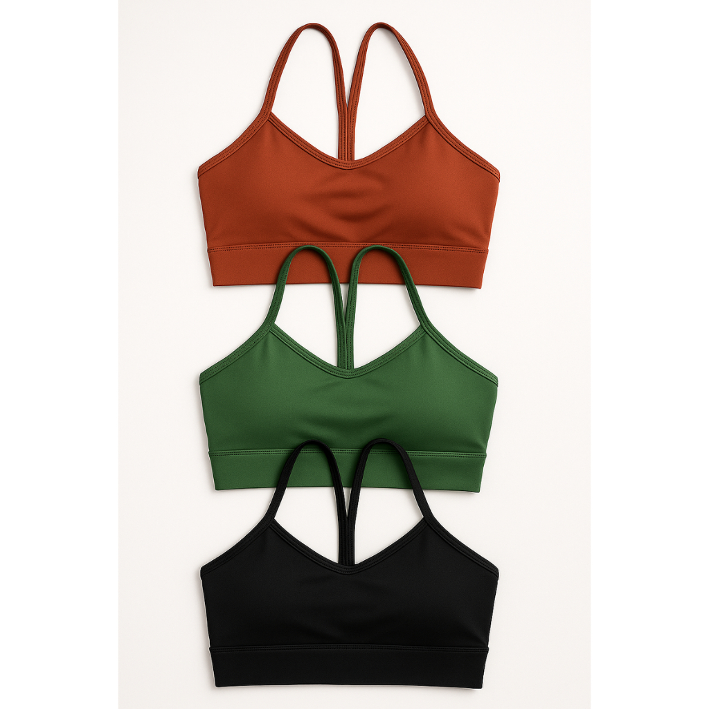 KIT TOP ALCINHA 3 PEÇAS SUPLEX COM BOJO