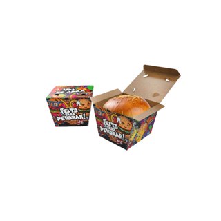 50 - Embalagem Para Hambúrguer Gourmet Delivery - Al-g02 em Oferta na Shopee