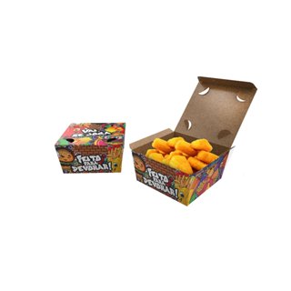 100 - Caixa Embalagem Delivery Porções Salgado BATATA Frita GRAFITE Al-g06 em Oferta na Shopee