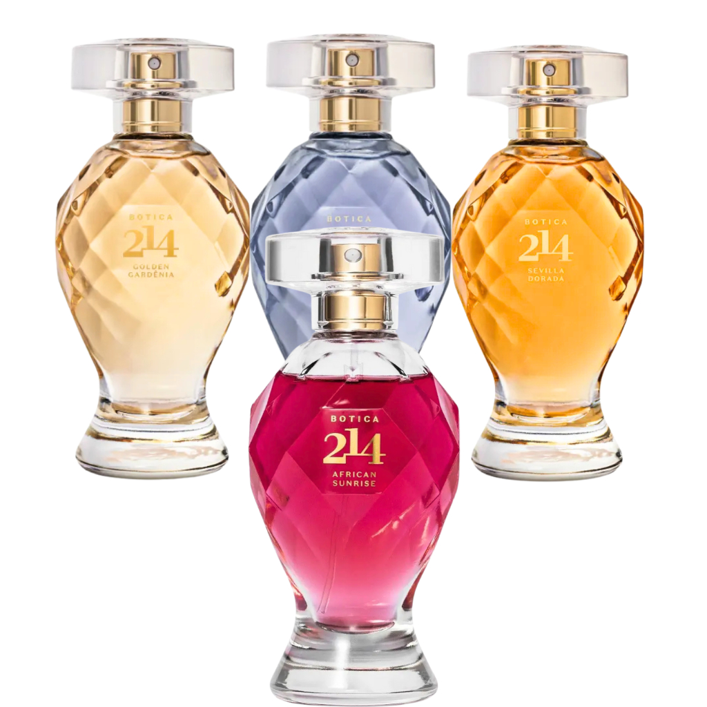Perfume Botica 214 Eau de Parfum (Verano en Firenze/Sevilla Dourada/Golden Gardênia/African Sunrise) Feminino Oboticario