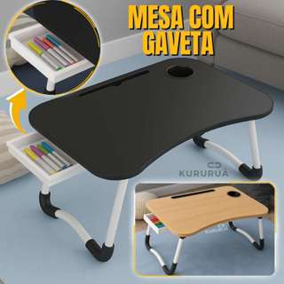 Mesa Mesinha Notebook Cama Home Office Refeição Multiuso em Oferta na Shopee