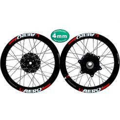 Par Roda Aro Alumínio Viper Aero Bros 125 150 Raios 4mm Tambor Dianteiro E Traseiro