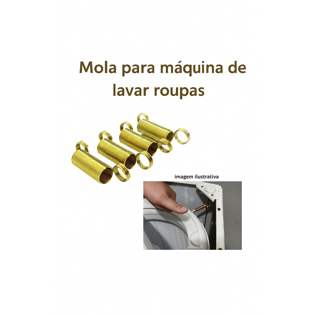 Kit 04 Mola de Suspensão para Máquina de Lavar Electrolux
