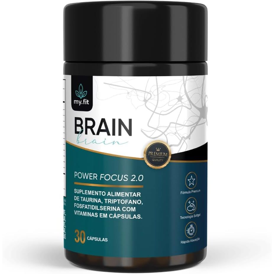 Nootrópico Brain Power Focus 2.0 Premium - Fórmula Sem Cafeína My Fit