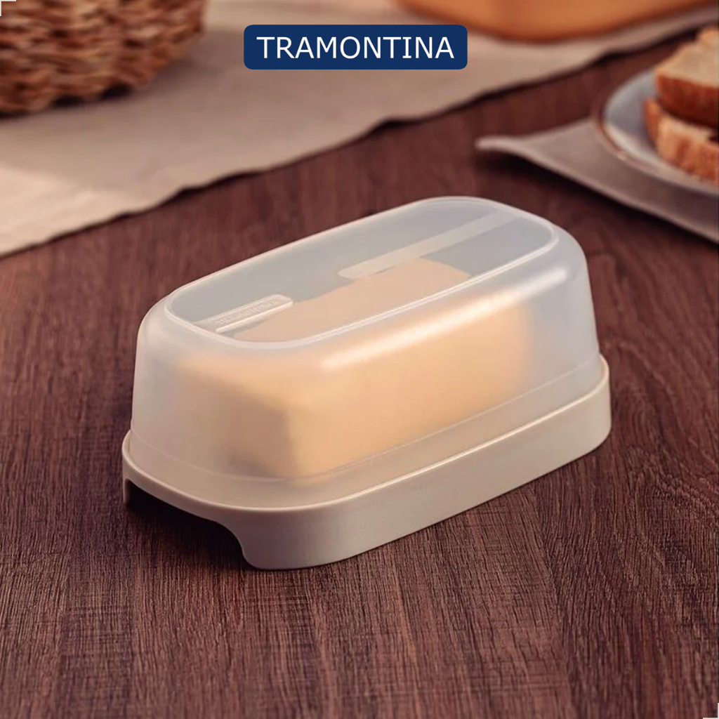 Pote Manteiga 550ml Tramontina MixColor Polipropileno Com Tampa Transparente Manteigueira em Oferta na Shopee