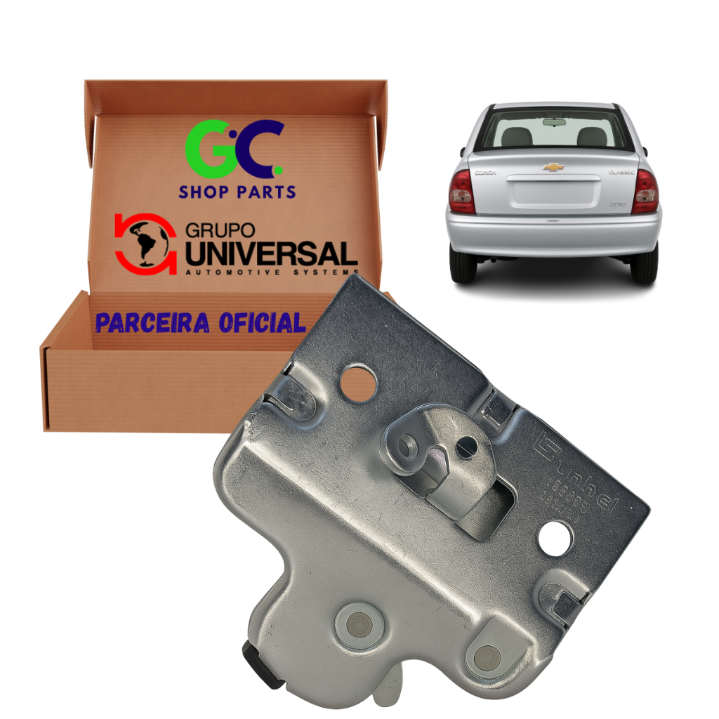 Fechadura Porta Malas GM Monza Tubarão, Corsa Classic, Kadett, Omega e Vectra