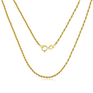 Corrente Cordão Baiano de Ouro 18k com 2mm | Modelo Unissex em Oferta na Shopee