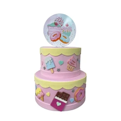 Bolo Cenográfico Tema Confeitaria Decorativo