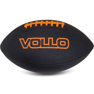 Bola de Futebol Americano Vollo Tamanho Oficial 9 Preta em Oferta na Shopee