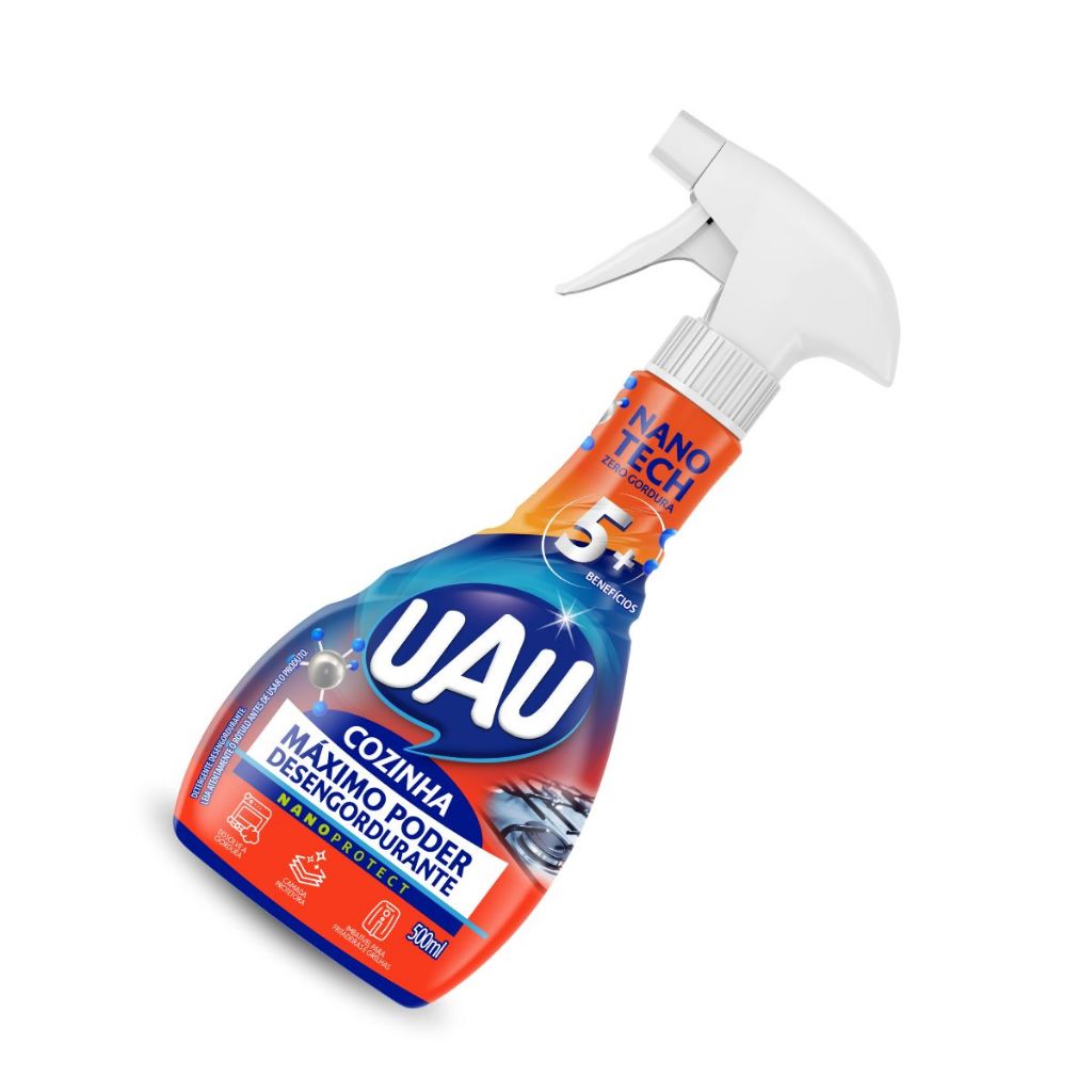 Desengordurante Tech Cozinha Com Gatilho Spray 500ml Uau · foto 2