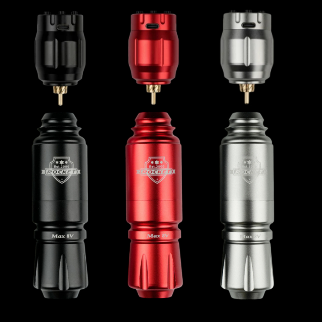 Kit para Tatuadores Pen Rocket e Fonte MC-W1