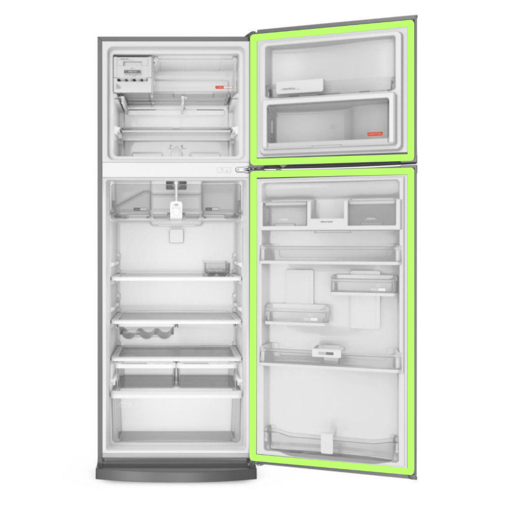 Jogo de Borrachas Para Geladeira Electrolux Dc47 Dc48 Dc49 Dc49a Dc49x 68X125 e 68X48 em Oferta na Shopee