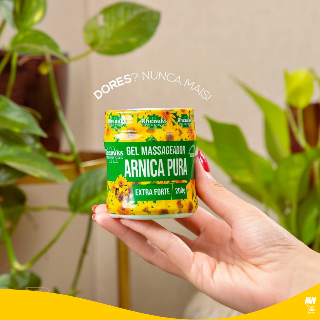 Gel Massageador Arnica Pura Extra Forte 200g - Alivio Da Dor Rhenuks Envio Imediato — imagem 2 de 2
