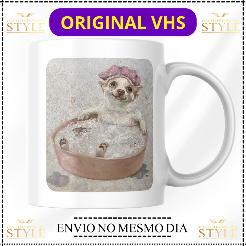 🎁 Caneca Personalizada Pet Art | Estilo Pintura a Óleo – Presente Criativo e Exclusivo! 🐶🐮🎨 ceramica vhs
