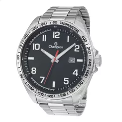 Relógio Masculino Champion Original Prata Resistente À Água CA31720T Relógios Masculino Original