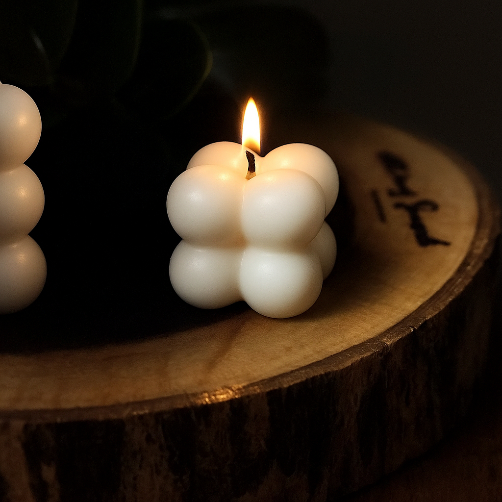 Kit 10 Velas Mini Bubble Decorativas Aromáticas Lembrancinha Festa Casamento Aniversário Mesa Premium Alta Durabilidade